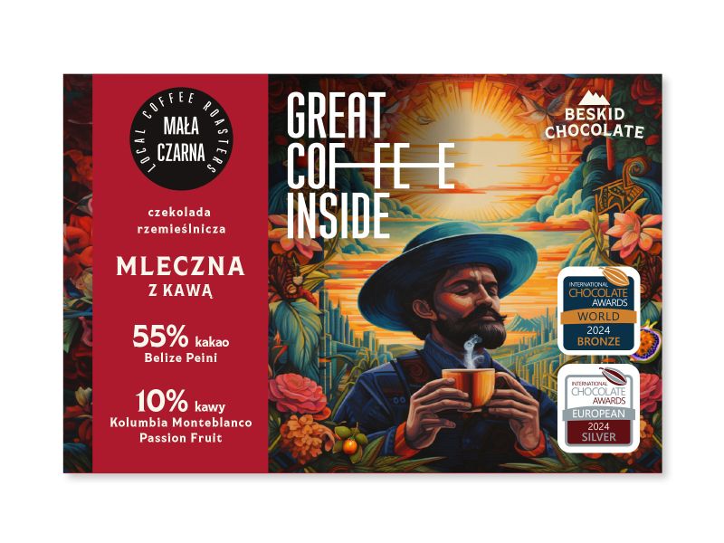 Belize Peini 55% – czekolada gorzka z dodatkiem kawy, aromatyczna i intensywna