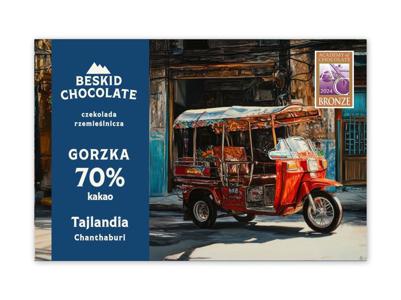 Czekolada Tajlandia Chathanburi 70% – intensywny profil kakao z nutami owoców tropikalnych