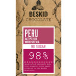 Czekolada Peru Satipo BIO z liśćmi stewii 98% ciemna bez cukru