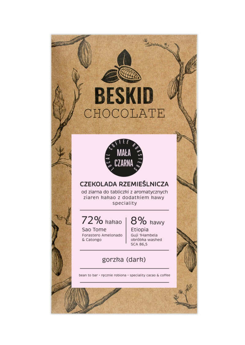 Czekolada ciemna 72% z kawą Mała Czarna Etiopia Czekolada ciemna 72% z kawą Mała Czarna Etiopia