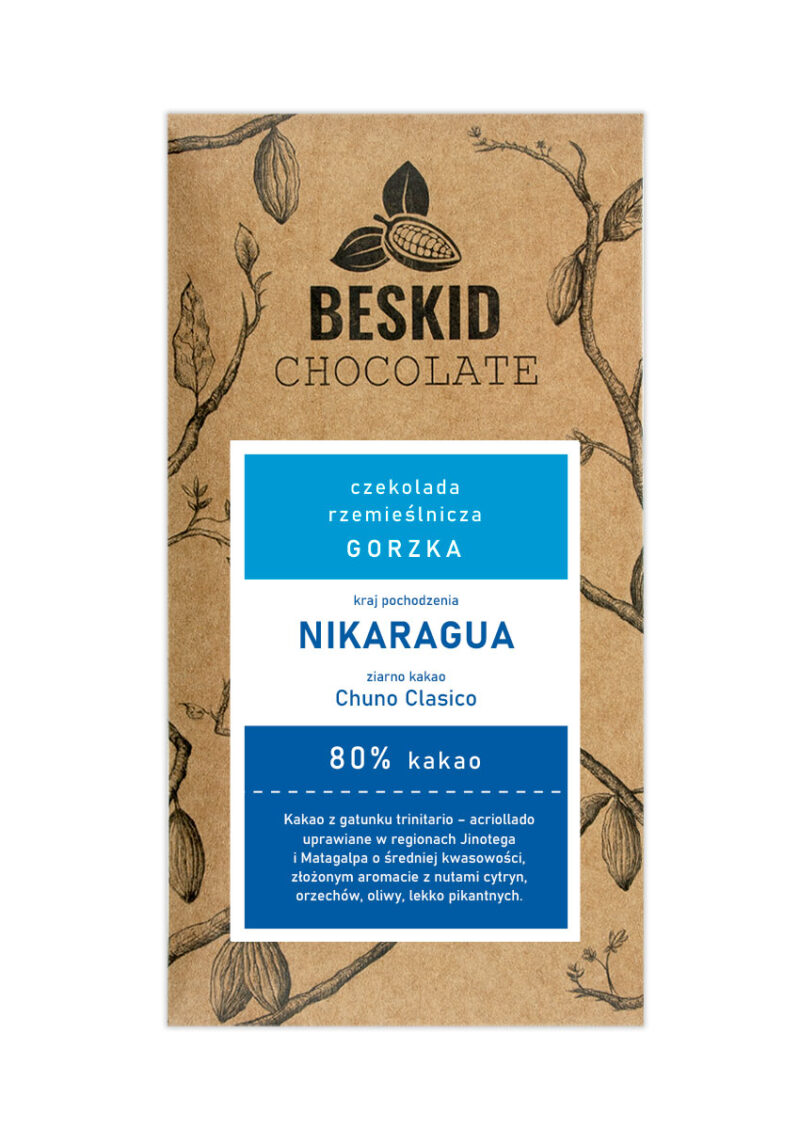 Nikaragua 80% Czekolada ciemna Nikaragua 80%