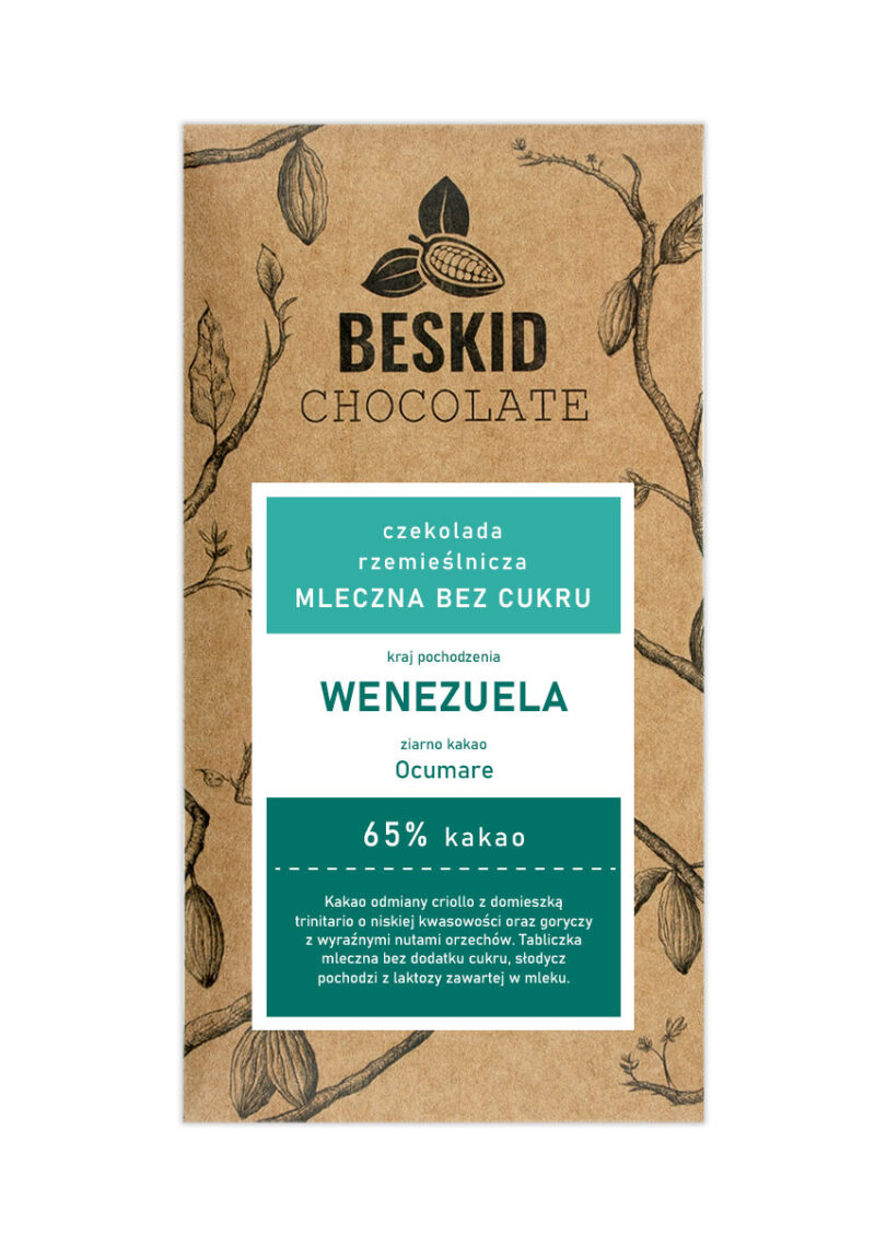 Czekolada Transition Kolumbia Tumaco 50% darkmilk Czekolada Wenezuela Ocumare 65% kakao bez cukru