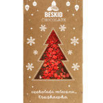 Czekolada świąteczna mleczna z truskawkami 100g