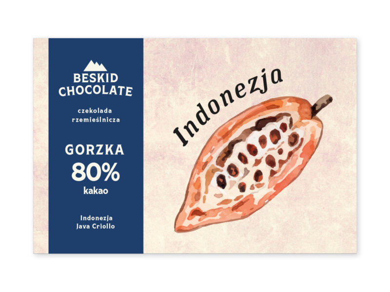 jawa_80 Czekolada gorzka Indonezja Java Criollo 80% 70g