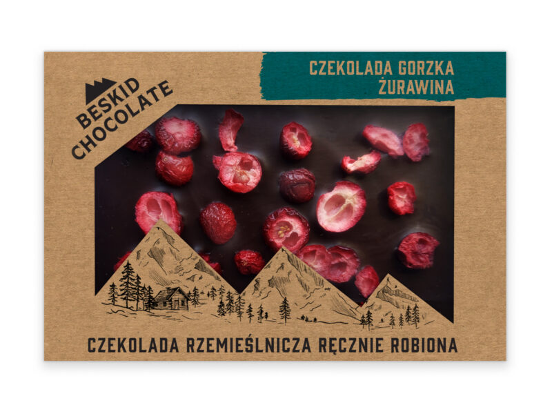 x_drk_zurawina Czekolada gorzka 72% z żurawiną 70g