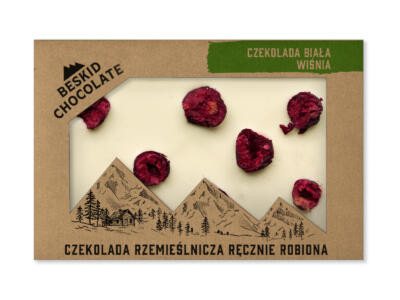 Czekolada biała z wiśniami