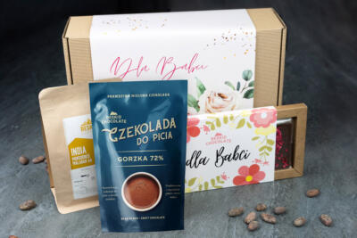 Prezent DLA BABCI kawa i czekolada