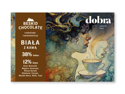Czekolada biała z kawą Brazylia 38/12 Dobra