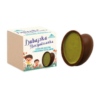 Czekolada dubajska niespodzianka - mleczna z pistacjami