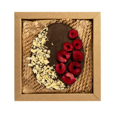 Jajko z czekolady gorzkiej z wiśnią i ananasem 100g