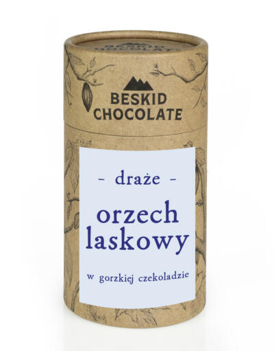 Draże orzech laskowy w gorzkiej czekoladzie 160 g