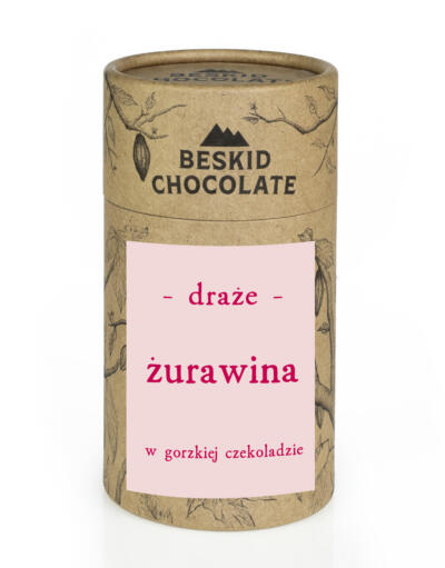 Draże żurawina w gorzkiej czekoladzie 160 g