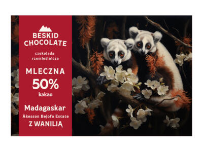 Czekolada mleczna Madagaskar 50% z wanilią