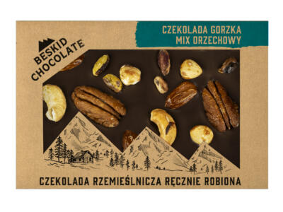 Czekolada gorzka z miksem orzechów