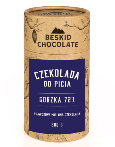 Czekolada do picia gorzka 72% 200g tuba