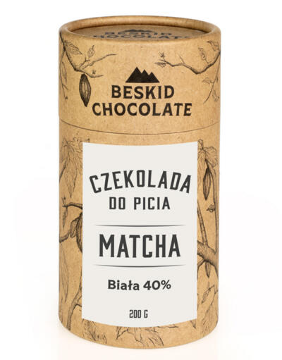 Czekolada do picia biała 40% Matcha 200g