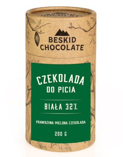 Beskid biała czekolada do picia 32% 200g tuba